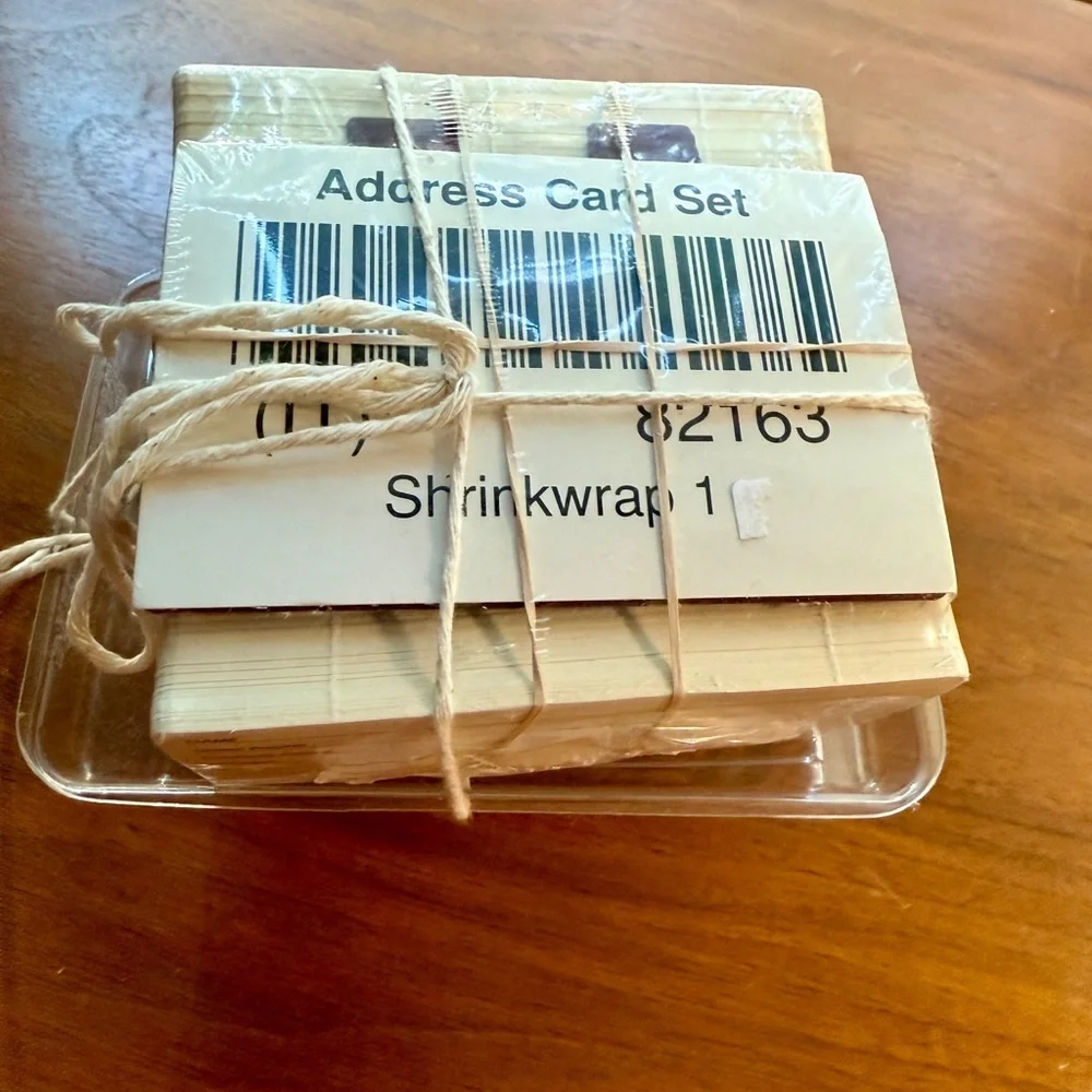 Longaberger Rolodex Cards for Address Basket, Letter Dividers and Card Tray NEW